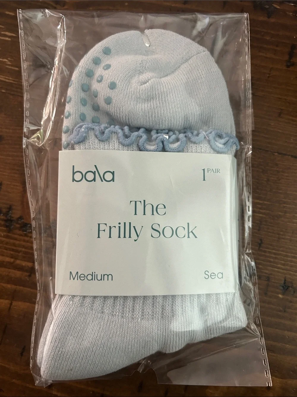 Bala The Frilly Sock in Sea (Size Medium)